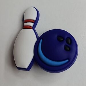 6/$20 Bowling Pin & Ball Croc Charm Shoe Jewelry Cute Bowler League Sport Strike